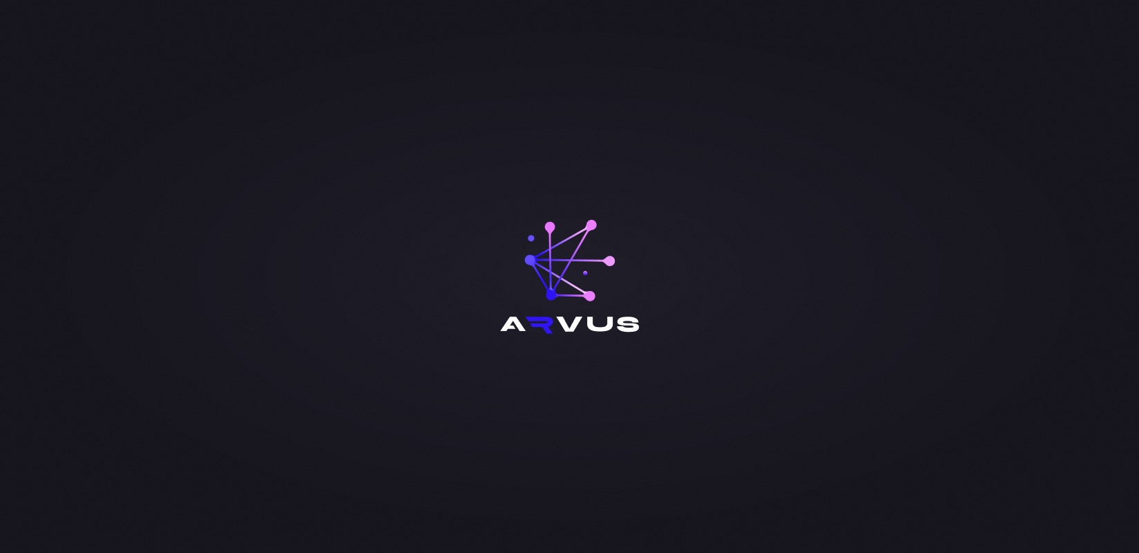 The Arvus constellation mark beside the wordmark on dark navy
